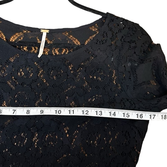 Free People Walking To The Sun Floral Lace Mini Dress - Picture 9 of 10